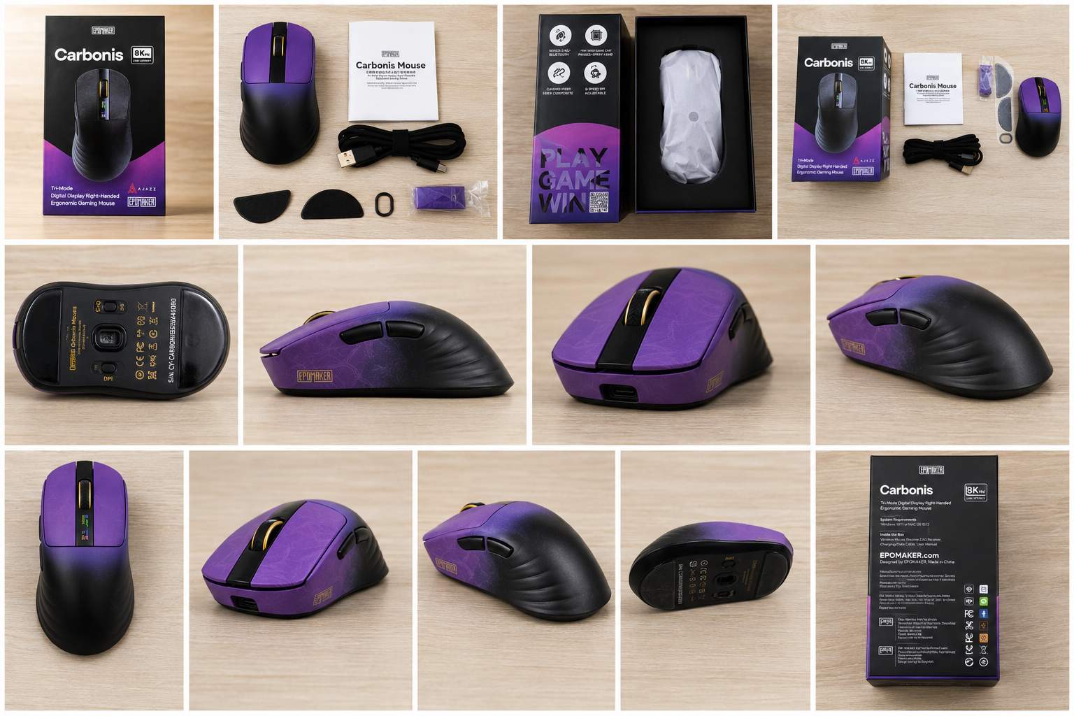 EPOMAKER Carbonis Mouse Recensione: ultraleggero ergonomico e veloce